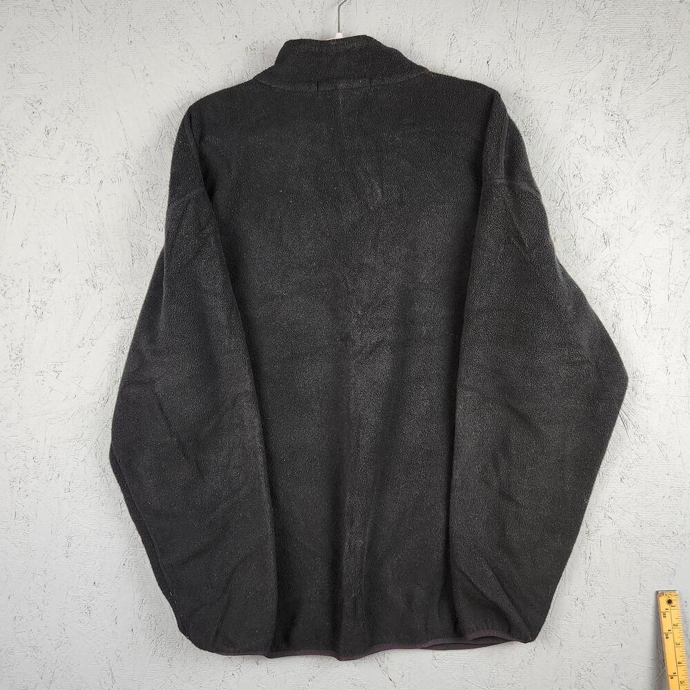 Vintage Nautica Competition Pullover Mens 2XL Black NAUTECH Fleece Half Zip USA - Picture 13 of 14
